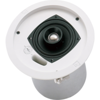 4" COAXIAL CEILING SPEAKER WITH HORN LOADED TI COATED TWEETER, BACK CAN ENCLOSURE, TILE RAILS,